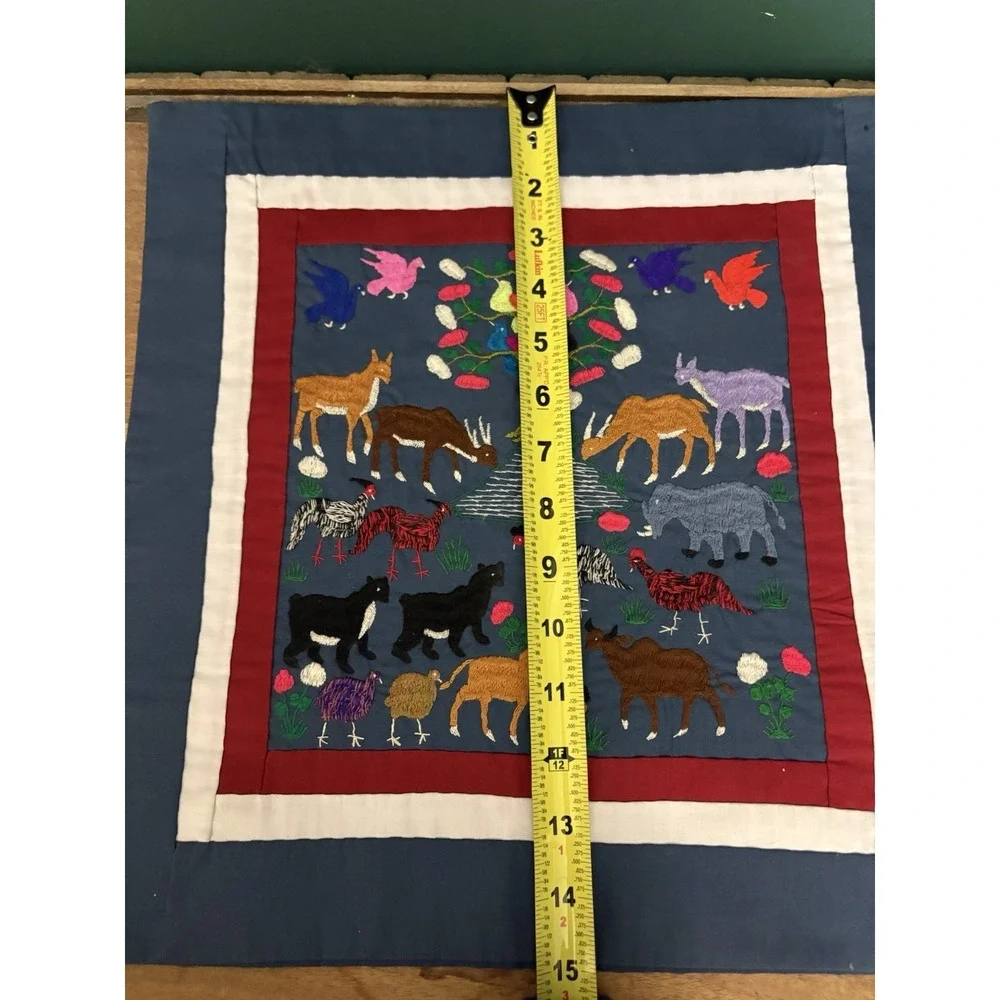 Set Of 2 handmade Embroidered Hmong 